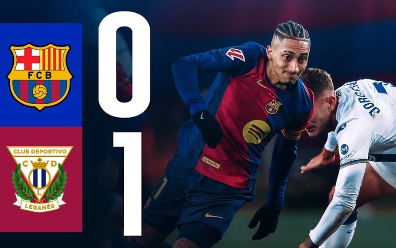 Highlight Barca VS Leganes: Đội bóng nhỏ tạo nên bất ngờ lớn trước Barca